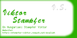 viktor stampfer business card